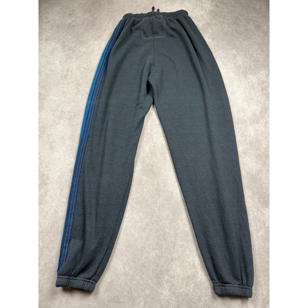 Aviator Nation Sweatpants Women XS Gray Rainbow Stripe Joggers USA Retro Sporty - Picture 2 of 12